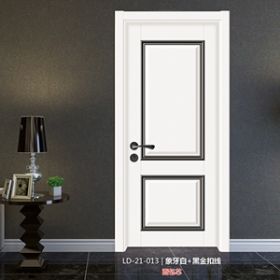 实木复合扣线系列LD-21-013-象牙白-黑金扣线